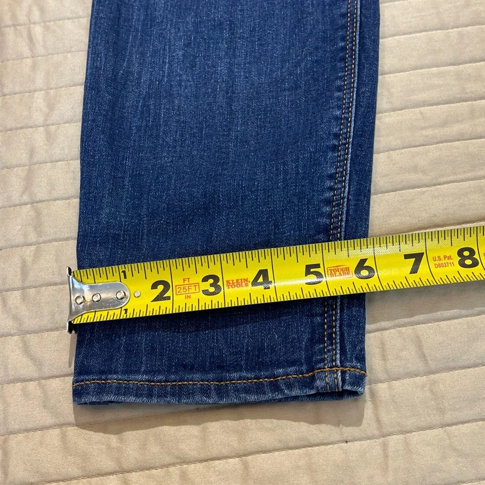 Old Navy ROCKSTAR MID RISE SUPER SKINNY WOMENS SIZE 14 DISTRESSED DENIM JEANS
